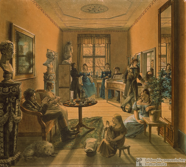 In einem Berliner Wohnzimmer um 1815 (1816)